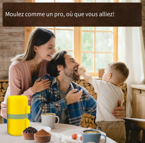 🎉Cafetière portable de voyage avec moulin manuel☕