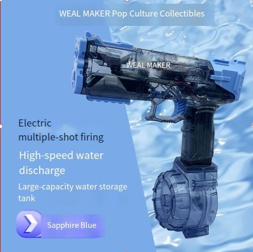 Pistolet à eau électrique à explosion de glace, jouet de grande capacité pour enfants, jeu d'eau en bord de mer, pistolet à eau à explosion automatique, pistolet à eau à impulsion