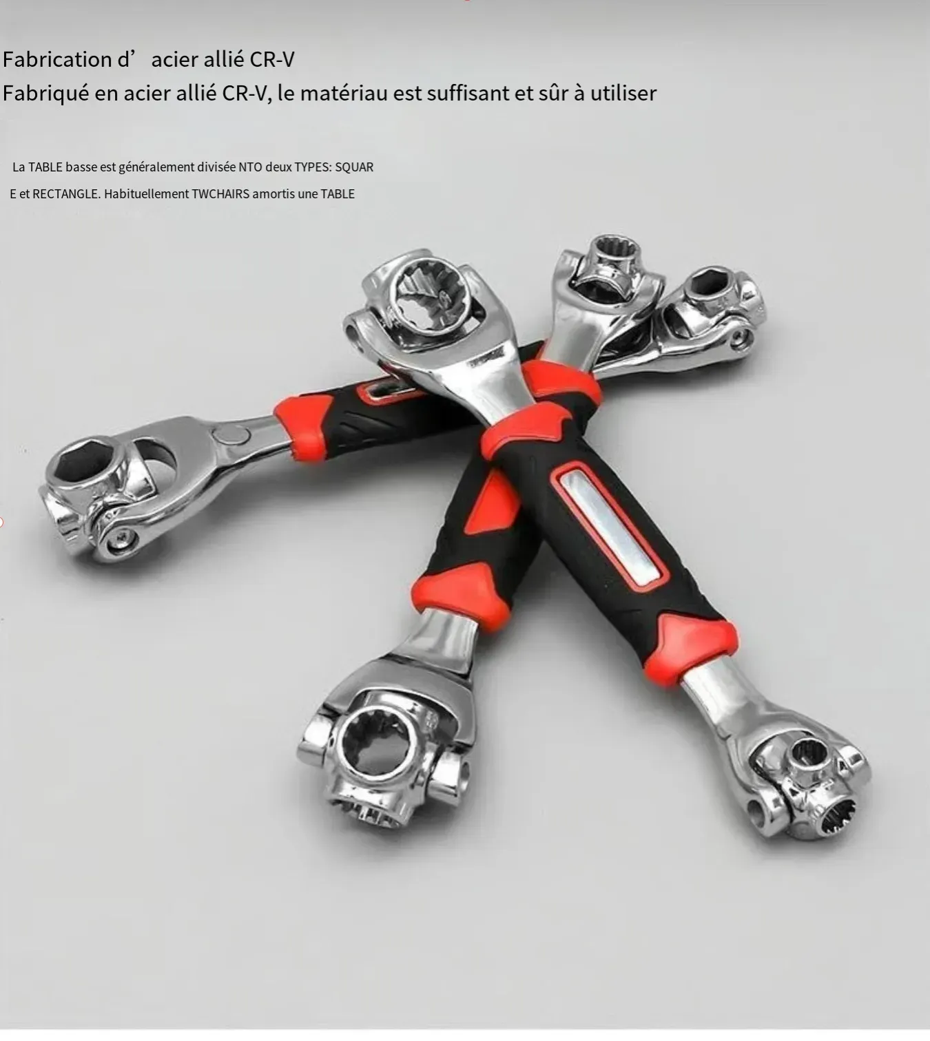 Clé à douille multifonctionnelle 52 en 1