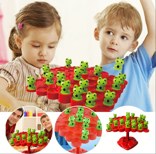 Ensemble de jouets d'équilibre en forme de grenouille pour enfants