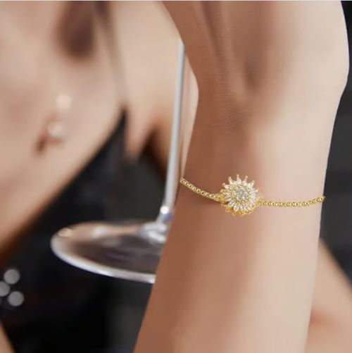 🥰Bracelet d'humeur tournesol délicat et tendance