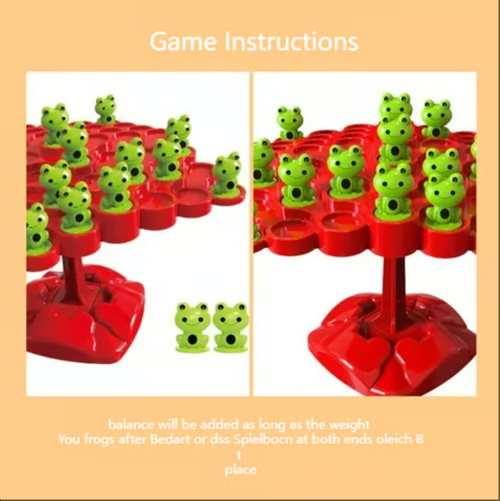 Ensemble de jouets d'équilibre en forme de grenouille pour enfants