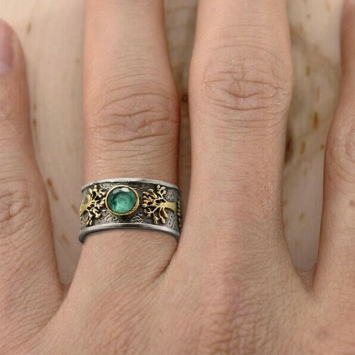 Bague vintage arbre de vie