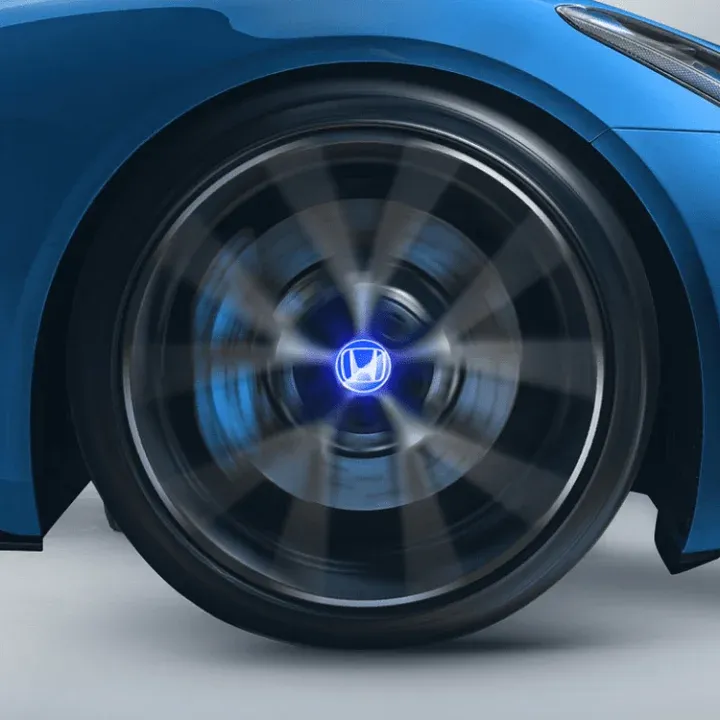 🔥Personnalisé avec LOGO selon le modèle de voiture🔥Cache-moyeu de roue LED flottant(*4）