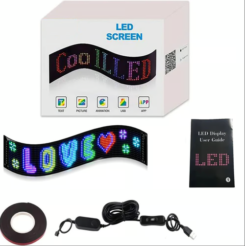 🌈Écran LED Bluetooth flexible ultra-mince