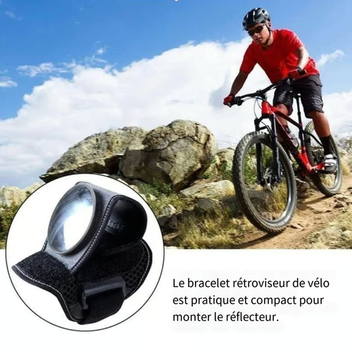 Rétroviseur de sécurité pour poignet de vélo et moto