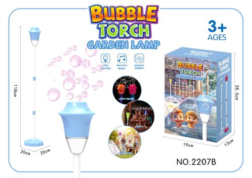 Machine à bulles musicales avec éclairage public