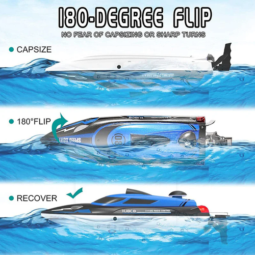 Bateau électrique télécommandé à grande vitesse pour piscines et lacs