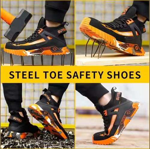 baskets de sécurité pour homme, chaussures de travail, construction, orteils en acier