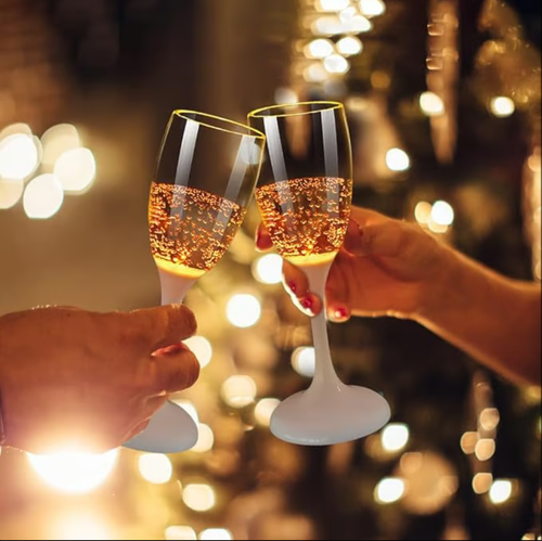 ✨Verre à champagne lumineux🥂(6 coupes)