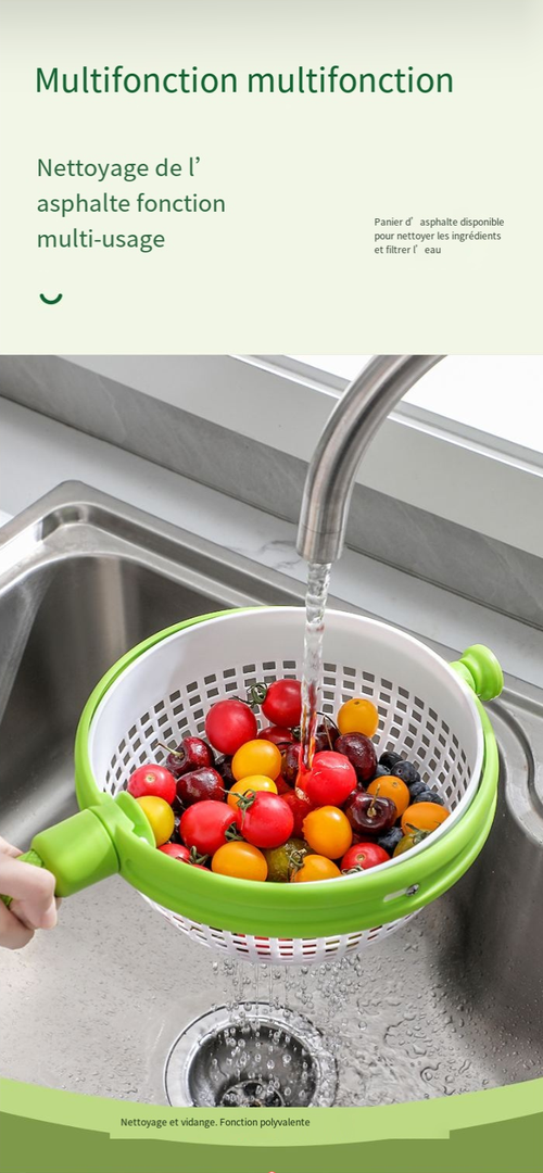 💧Panier de vidange rotatif