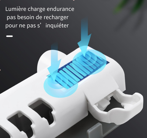 🦷Porte-brosse à dents intelligent stérilisant UV🪥