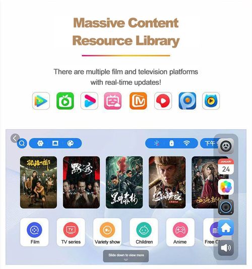 Projecteur tactile intelligent à double écran 2 en 1
