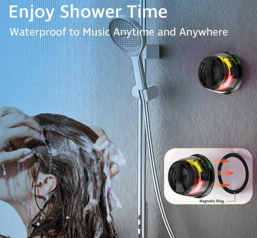 Enceinte Bluetooth magnétique avec support pour téléphone