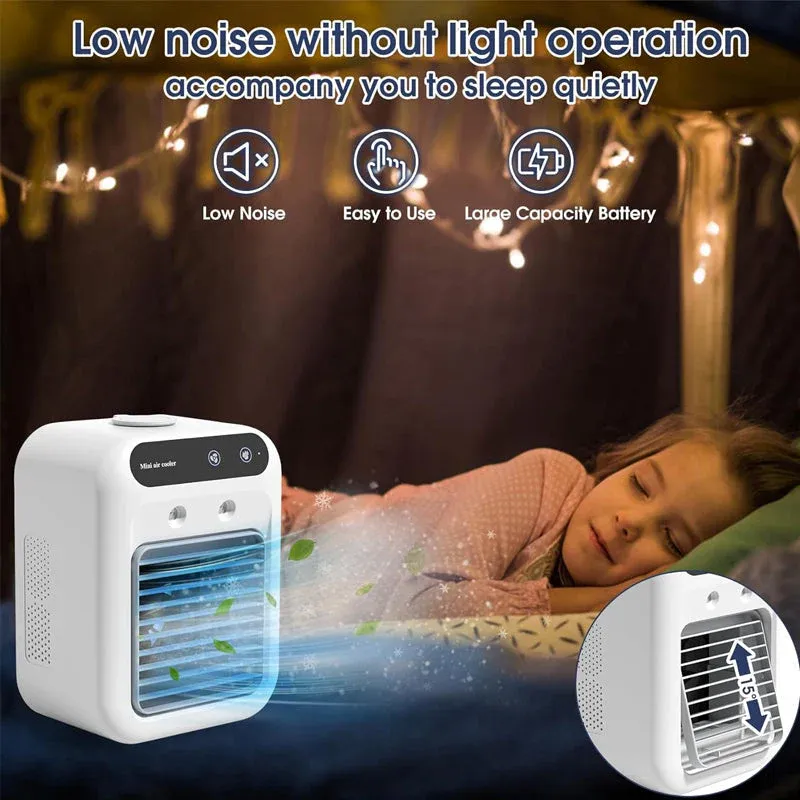 Mini climatiseur portable avec refroidisseur et humidificateur
