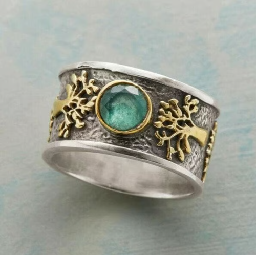 Bague vintage arbre de vie
