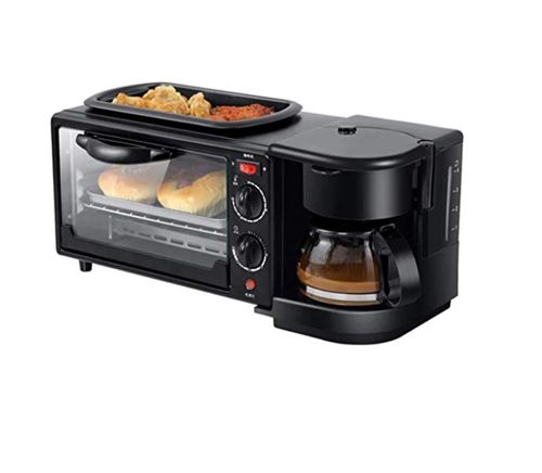 Machine à petit-déjeuner 3 en 1 appareils électroménagers four de cuisson gril à café machine à pain