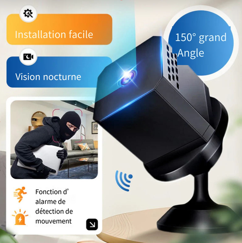Mini caméra de sécurité intelligente HD à vision nocturne