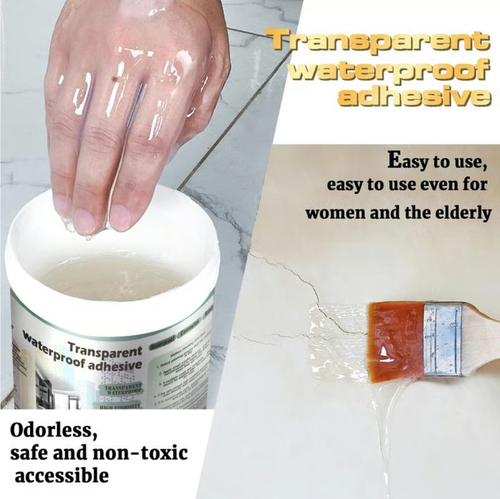 Invisible waterproofing agent, transparent waterproof sealant