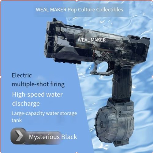 Pistolet à eau électrique à explosion de glace, jouet de grande capacité pour enfants, jeu d'eau en bord de mer, pistolet à eau à explosion automatique, pistolet à eau à impulsion