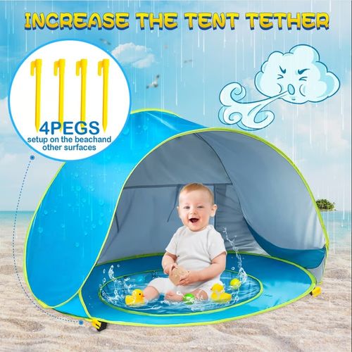 Tente de plage portable résistante aux UV pour bébé