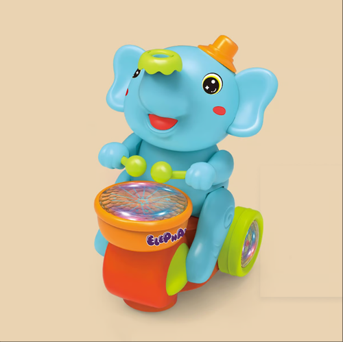 🐘Jouet musical en forme d'éléphant qui marche et joue du tambour