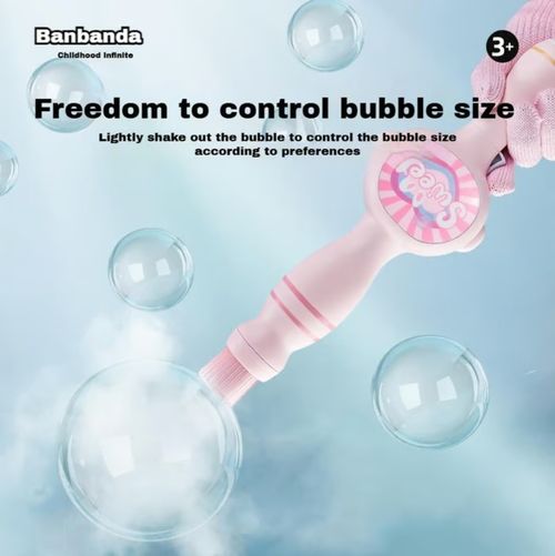 Machine à bulles de fumée infinie pour l'enfance Élastique magique