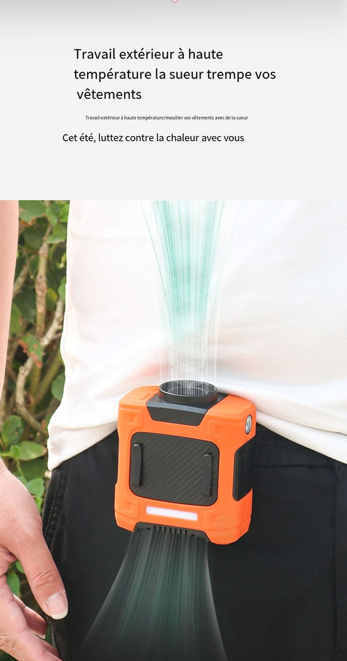 Ventilateur de camping rechargeable pour l'extérieur (5 000 mAh 10 000 mAh)