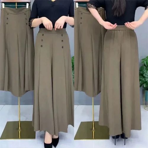 ✨Pantalon large plissé élégant