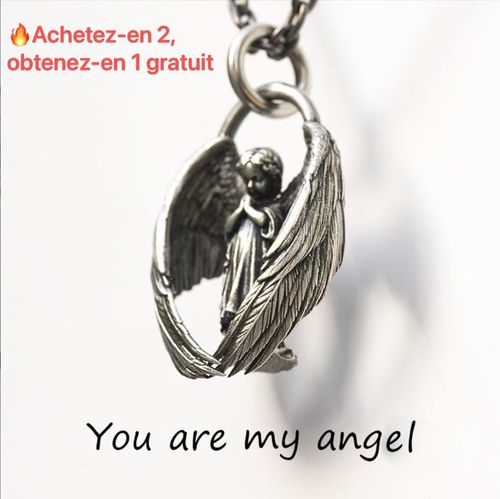 🔥Collier pendentif ange priant - Tu es mon ange