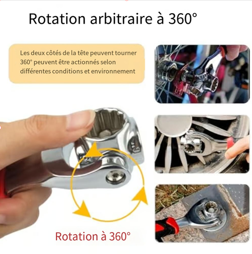 Clé à douille multifonctionnelle 52 en 1