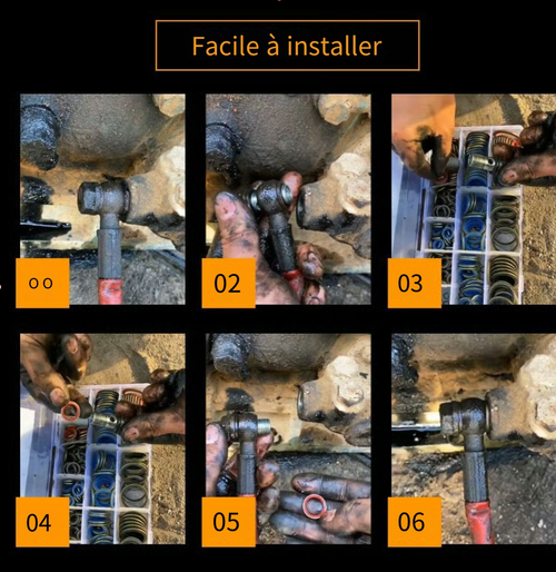 Ensemble de joints d'étanchéité assortis 100 pièces 245 pièces