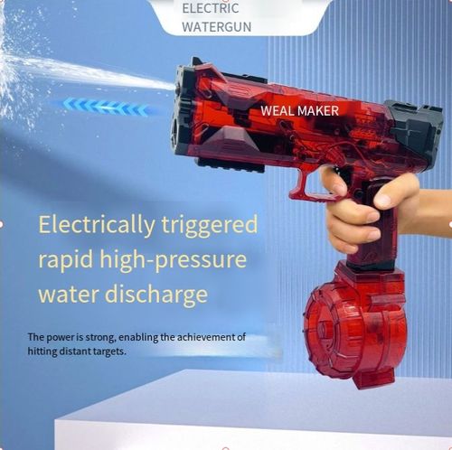 Pistolet à eau électrique à explosion de glace, jouet de grande capacité pour enfants, jeu d'eau en bord de mer, pistolet à eau à explosion automatique, pistolet à eau à impulsion