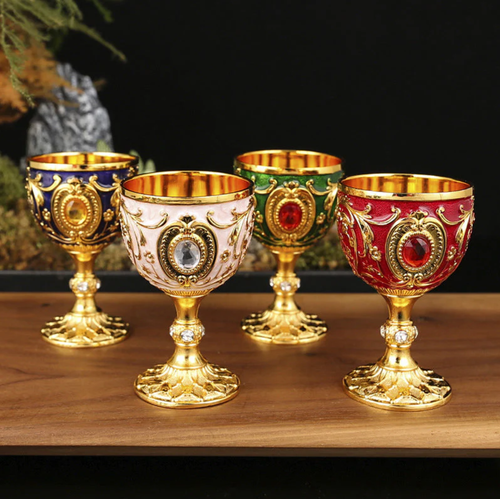 Verre à vin gravé vintage exquis de 30 ml