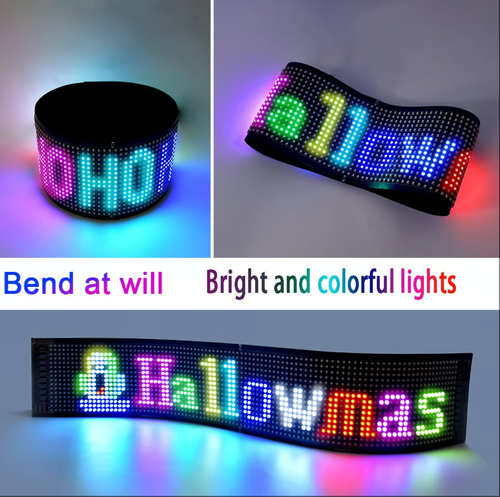 🌈Écran LED Bluetooth flexible ultra-mince