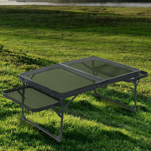 🍢Table de barbecue extensible et pliante en métal