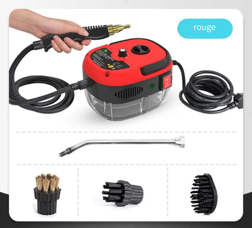 🔥Nettoyeur vapeur haute température portable sous pression 2500 W -Rouge