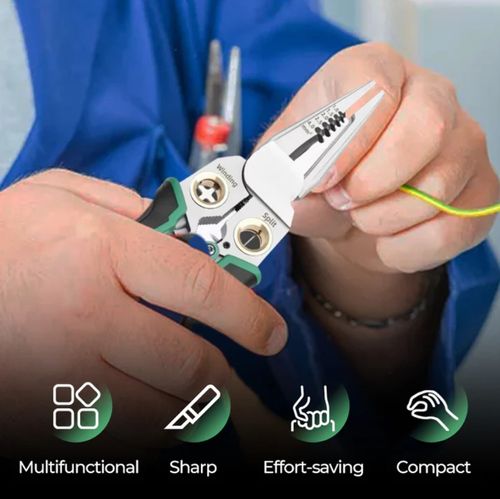 Pince à dénuder robuste 8 en 1 avec test de tension