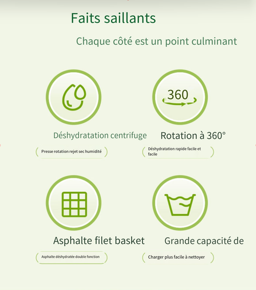 💧Panier de vidange rotatif
