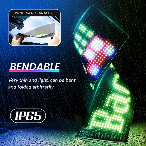 🌈Écran LED Bluetooth flexible ultra-mince