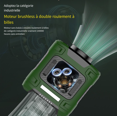 Ventilateur de camping rechargeable pour l'extérieur (5 000 mAh 10 000 mAh)