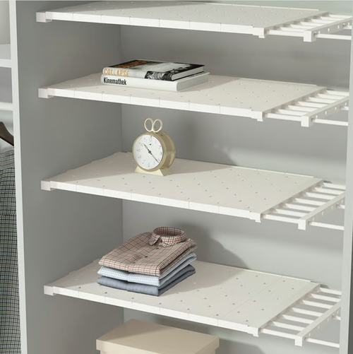 Étagère de rangement extensible pour garde-robe