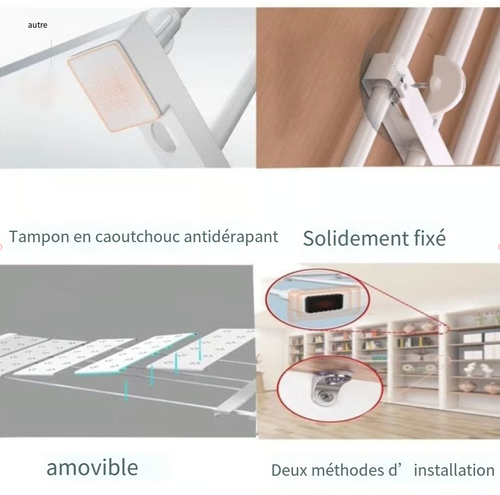 Étagère de rangement extensible pour garde-robe