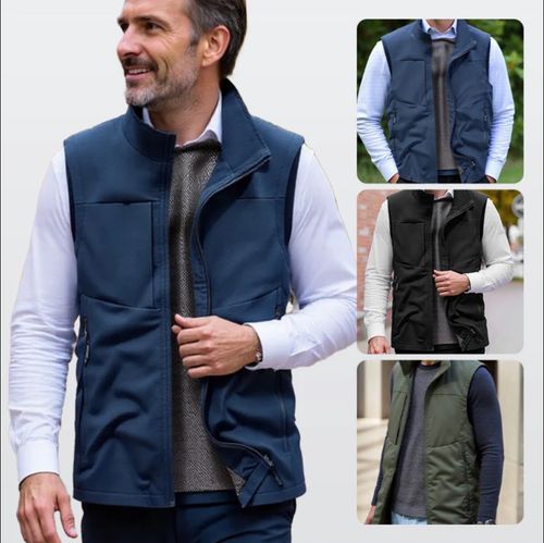 💥Gilet utilitaire d'extérieur imperméable pour homme