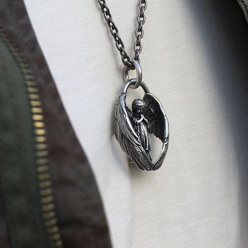 🔥Collier pendentif ange priant - Tu es mon ange