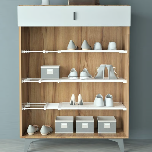 Étagère de rangement extensible pour garde-robe