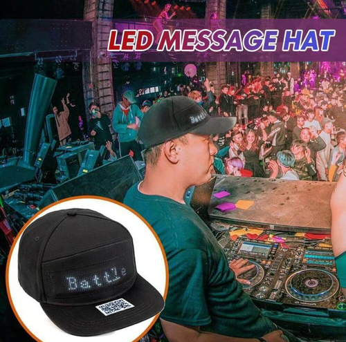 🧢Chapeau à message LED