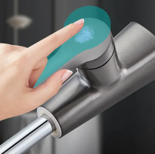 Robinet de salle de bain monotrou avec douchette extractible