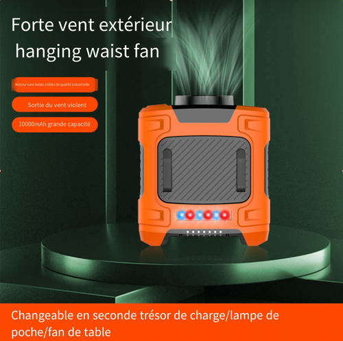 Ventilateur de camping rechargeable pour l'extérieur (5 000 mAh 10 000 mAh)