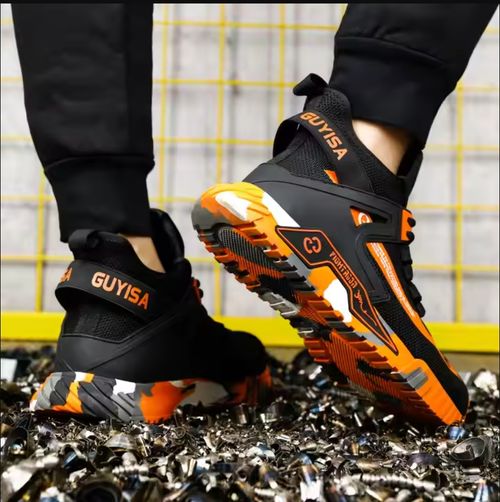 baskets de sécurité pour homme, chaussures de travail, construction, orteils en acier